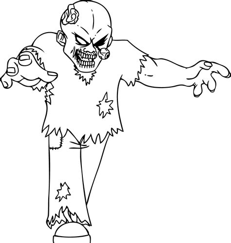 free zombie coloring pages|free printable zombie drawings.